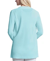 Jones New York Women's Petite Sutton Open-Front Cardigan