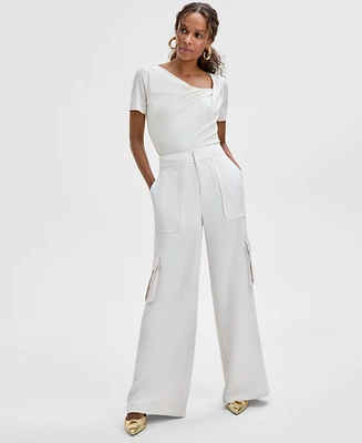 I.n.c. International Concepts Women's Straight-Leg Cargo Pants, Exclusively at Macy's