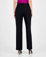 Tahari Asl Women's High-Rise Straight-Leg Pants