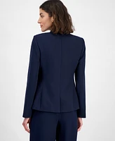 Tahari Asl Women's Notch-Neck Faux Double-Breasted Blazer