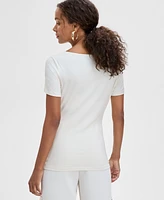 I.n.c. International Concepts Women's Asymmetric-Neck Top