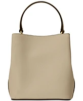 Lauren Ralph Crosshatch Leather Mini Reese Bucket Bag