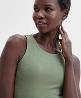 I.n.c. International Concepts Women's Ribbed Knit Tank Top, Exclusively at Macy's