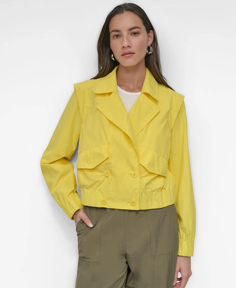 Dkny Women's Cropped Trench Jacket