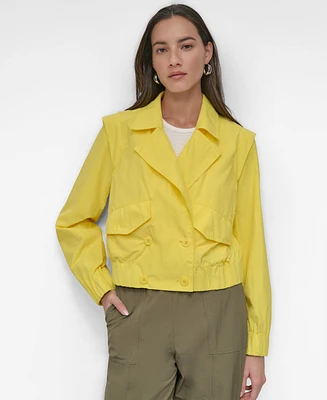 Dkny Women's Cropped Trench Jacket