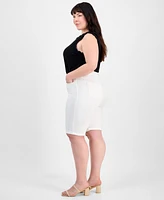 Jones New York Plus Size Lexington Bermuda Shorts