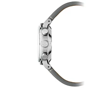 Raymond Weil Men's Swiss Automatic Chronograph Millesime Tri-compax Largo Winch Gray Leather Strap Watch 40mm - Limited Edition