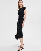 I.n.c. International Concepts Women's Tie-Front Shirt Dress, Exclusively at Macy's