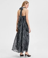 I.n.c. International Concepts Women's Printed Halter-Neck Maxi Dress, Exclusively at Macy's