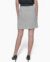 Karl Lagerfeld Paris Women's Tweed A-Line Mini Skirt