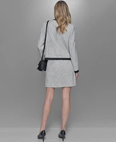 Karl Lagerfeld Paris Women's Tweed Framed Jacket