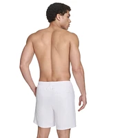Calvin Klein Men's Regular-Fit Quick-Dry 5" Swim Trunks with Compression Short Liner