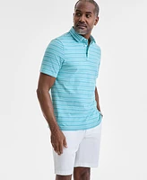 Club Room Men's Carter Regular-Fit Stripe Pima Cotton Polo Shirt, Exclusively at Macy's