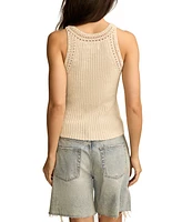 Lucky Brand Women's Crochet Trim Tank Top