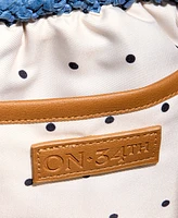 On 34th Crochet Small Woven Clutch Crossbody with Rhinestones, Exclusively at Macy's