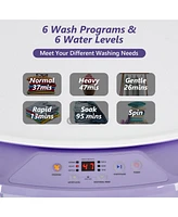 8lbs Portable Fully Automatic Washing Machine with Drain Pump