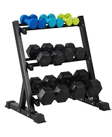 Lugo Heavy-Duty 3-Tier Dumbbell Rack