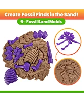 Usa Toyz Dinosaur Sand Molds Beach Toys for Kids- 23pk