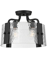 Possini Euro Hanniger 16 1/4"W Black 4-Light Ceiling Light - Possini Euro Design