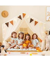 Large Toddler Playhouse Tent with Door Curtains Windows