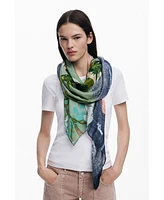 Desigual Women's Patch scarf