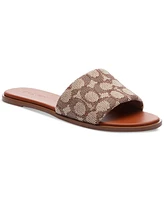 Coach Women's Holly Signature Jacquard Slip-On Sandals