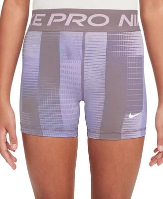 Nike Big Girls Pro Dri-fit Printed 5" Shorts