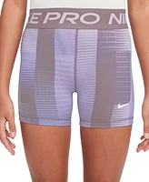 Nike Big Girls Pro Dri-fit Printed 5" Shorts