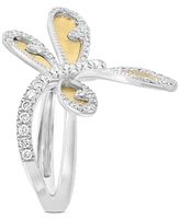 Effy Diamond Dragonfly Ring (1/2 ct. t.w.) in 14k Two-Tone Gold