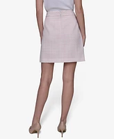 Karl Lagerfeld Paris Women's Button-Front Tweed Skirt