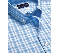 Charles Tyrwhitt Men's Slim Fit Long Sleeve Tattersall Button-Down Shirt