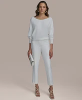 Donna Karan New York Women's Chain-Trim Sweater