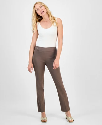 Jm Collection Women's Studded-Rivet Pants, Regular & Short Lengths