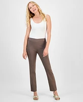 Jm Collection Women's Studded-Rivet Pants, Regular & Short Lengths