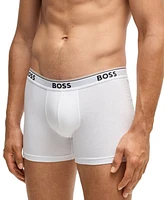 Boss by Hugo Men's Power 3-Pack Solid Boxer Briefs