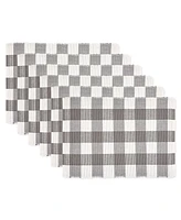 Design Imports Buffalo Check Ribbed Placemat, Set of 6