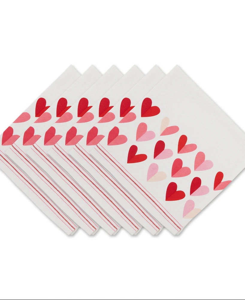 Design Imports Valentine's Day Napkin, Set of 6