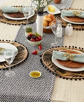 Design Imports Woven Jacquard Fringe Table Runner, 15" x 72"