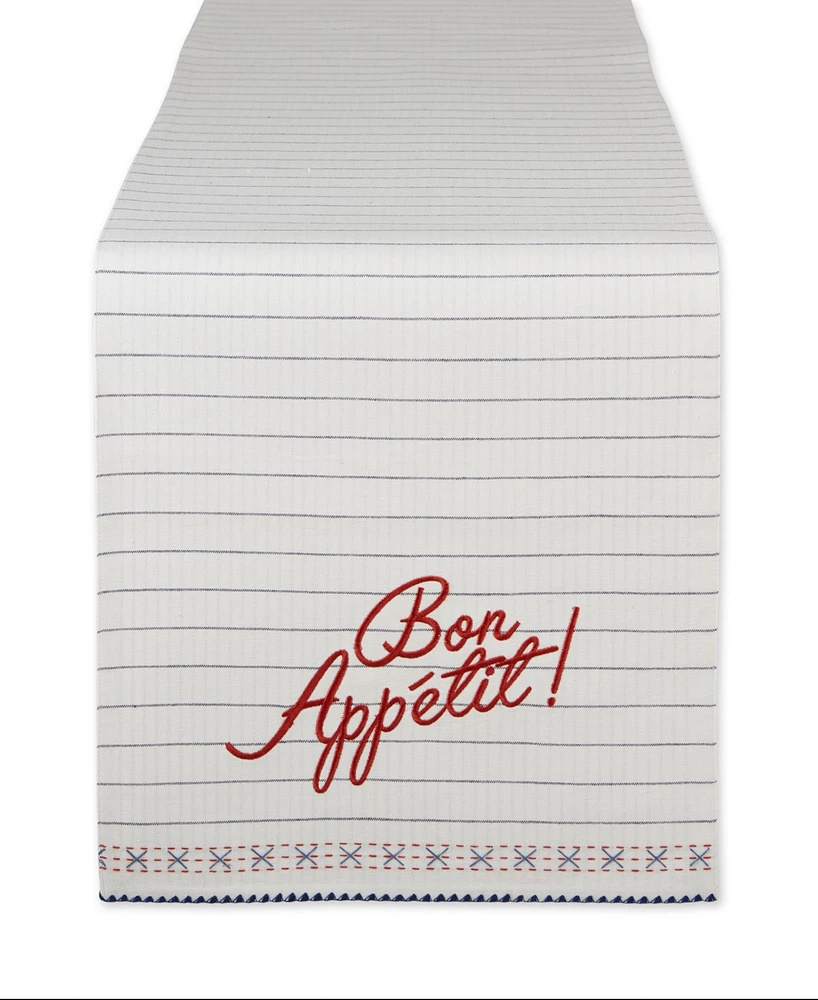 Design Imports Bon Appetit Table Runner, 14" x 72"