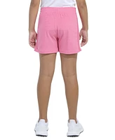 adidas Big Girls Terry All Day 3-Stripe Pull-On Shorts