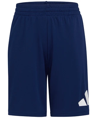 adidas Big Boys Elastic-Waistband Essentials Logo Shorts