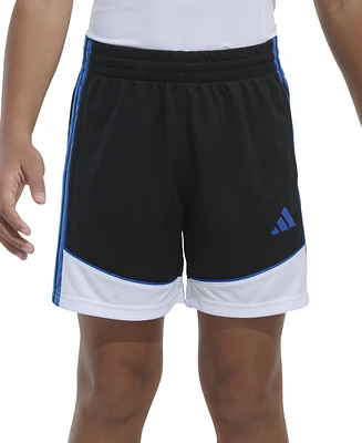 adidas Big Boys Elastic-Waistband Colorblocked Shorts