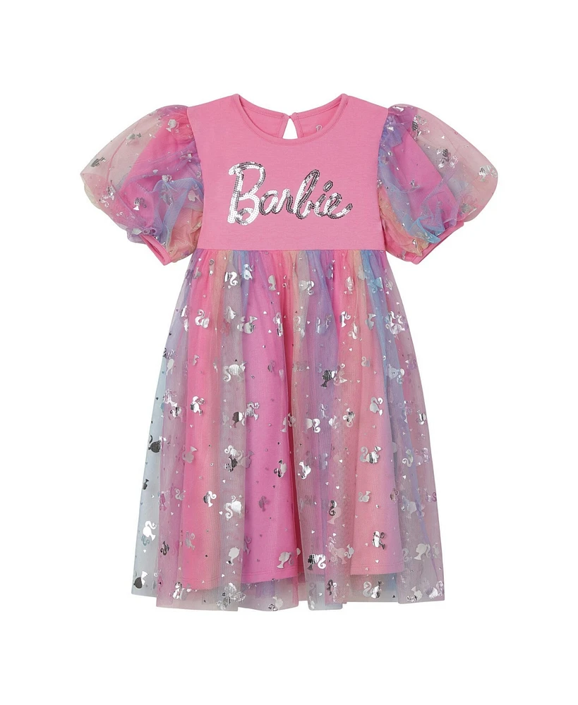 Barbie Big Girls Tulle Dress