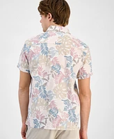 Sun + Stone Men's Dan Regular-Fit Leaf-Print Button-Down Shirt, Exclusively at Macy's