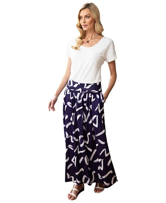 HotSquash London Women's Luxury Roll Top Maxi Skirt