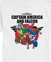 Airwaves Men's Captain America Brave New World Falcon Short Sleeve T-Shirt