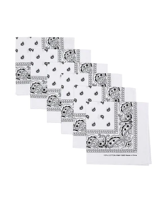 Bioworld Lightweight White 22"x22" 6-Pack Bandana Set