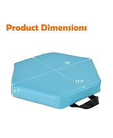 6 Pieces Multifunctional Hexagon Toddler Floor Cushions Classroom Seating with Handles