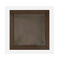Urban Icon Contemporary Glass Inlay End Table with Storage, Merlot