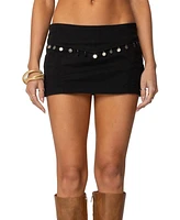 Edikted Womens Peni Mini Skort